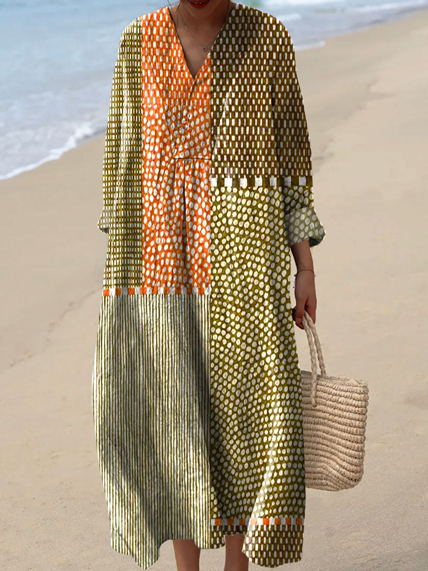 Hazel | Olive Patch Rhythm Dress