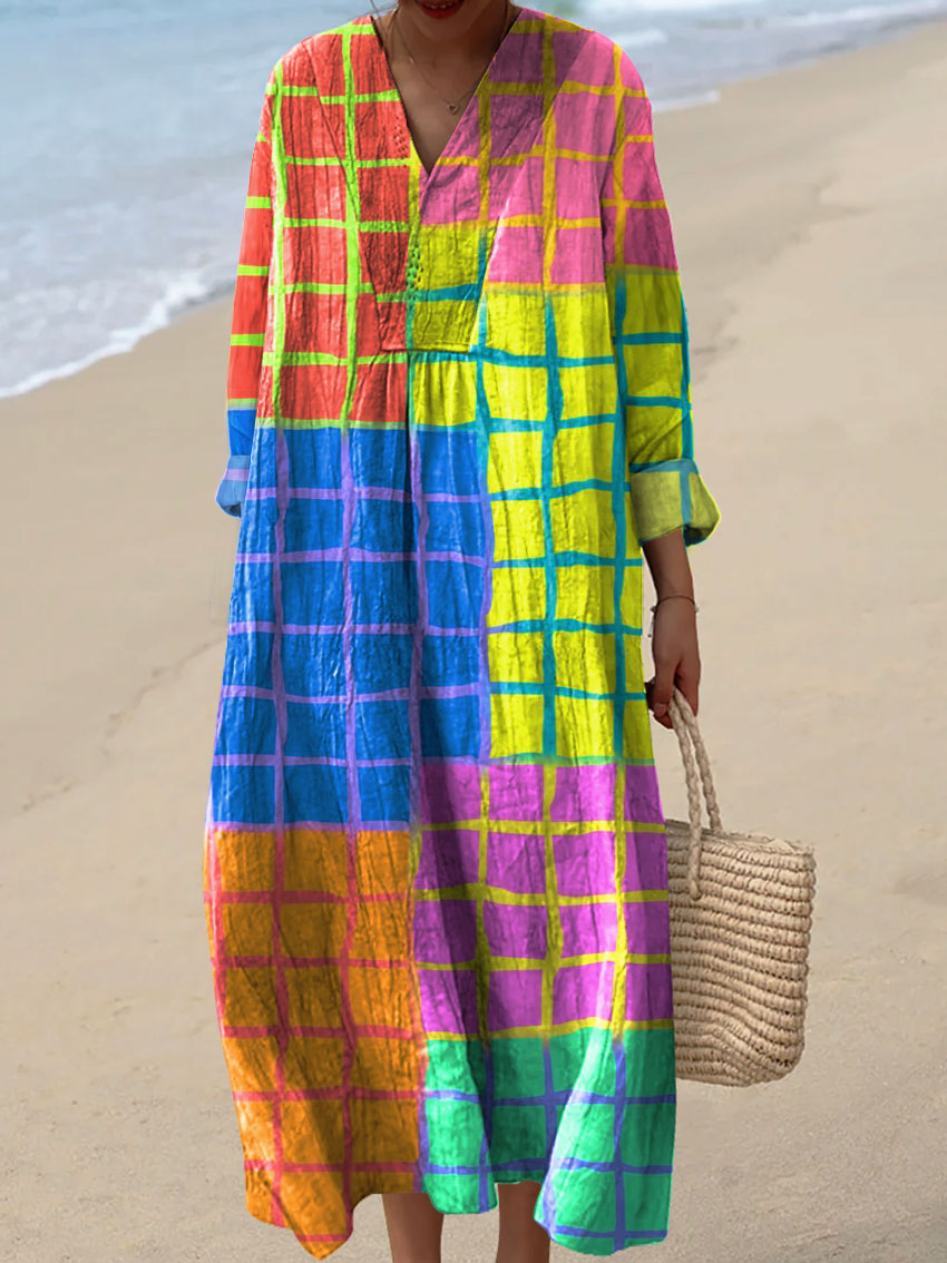 Paula | Joy Grid Dress