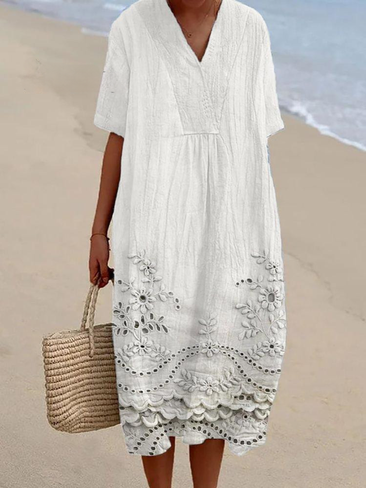 Helen | Embroidered Garden Breeze Dress