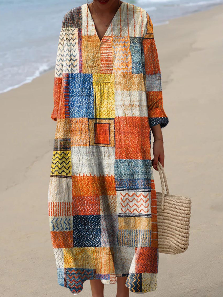 Marisol | Coastal Patch Dress