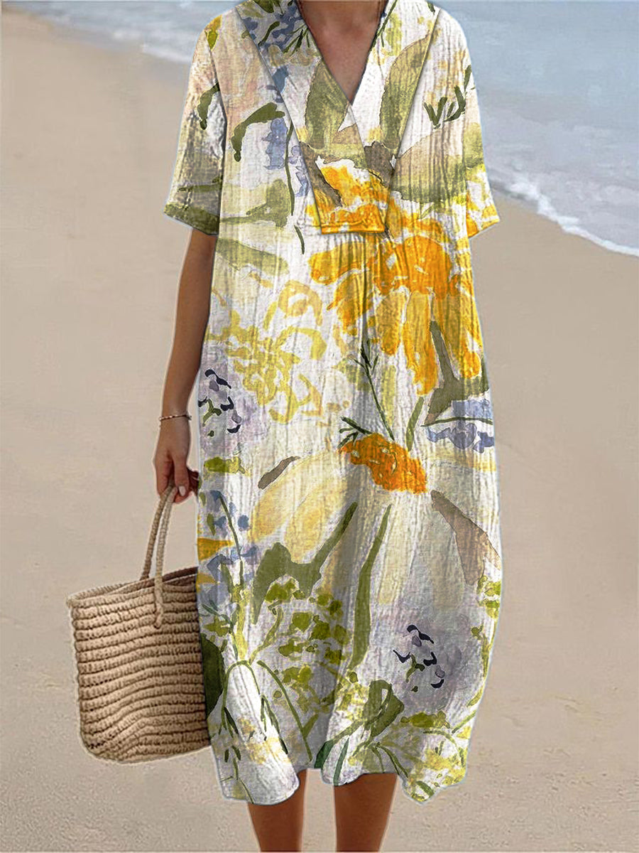 Elena | Painted Garden Dress