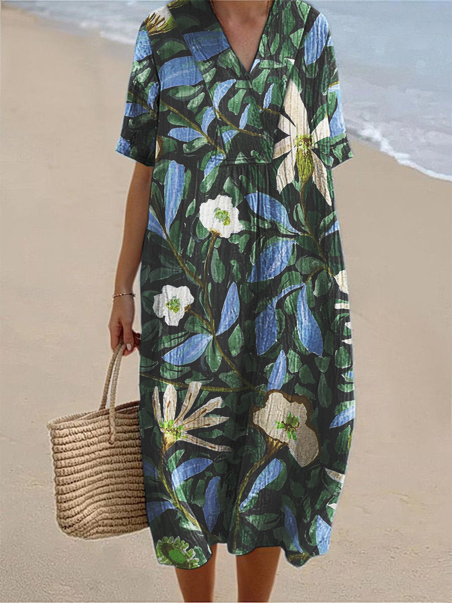 Evelyn | Midnight Garden Dress